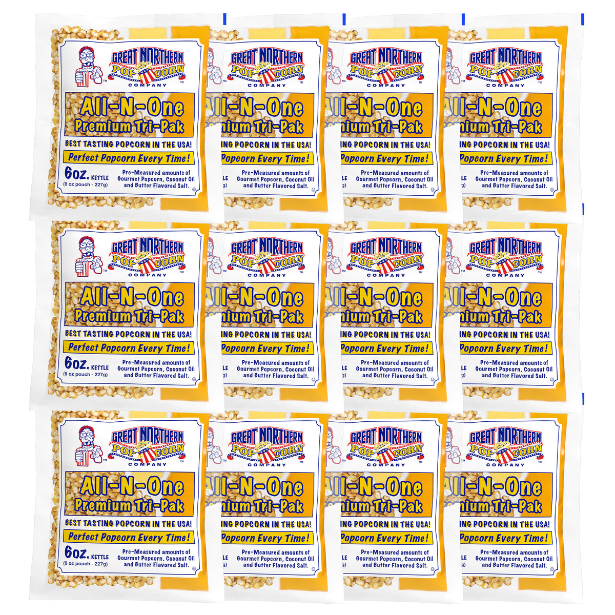 Great Northern Popcorn 6oz Size, 12 Kernel Pack Case
