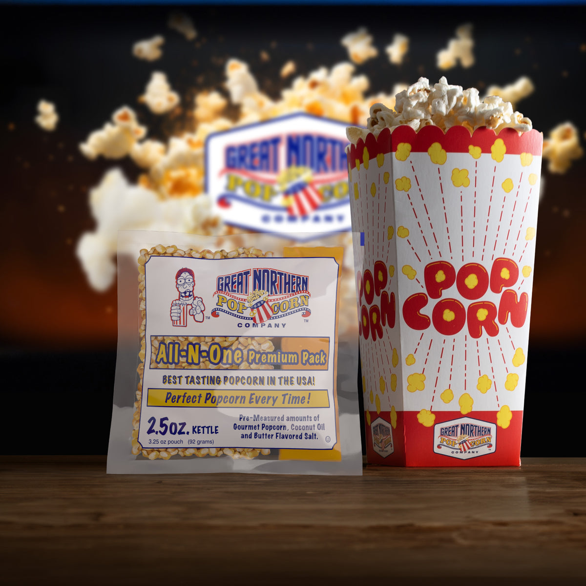 Great Northern Popcorn 2.5oz Size, 80 Kernel Pack Case