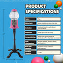Great Northern Popcorn 15in Gumball Machine, Pink