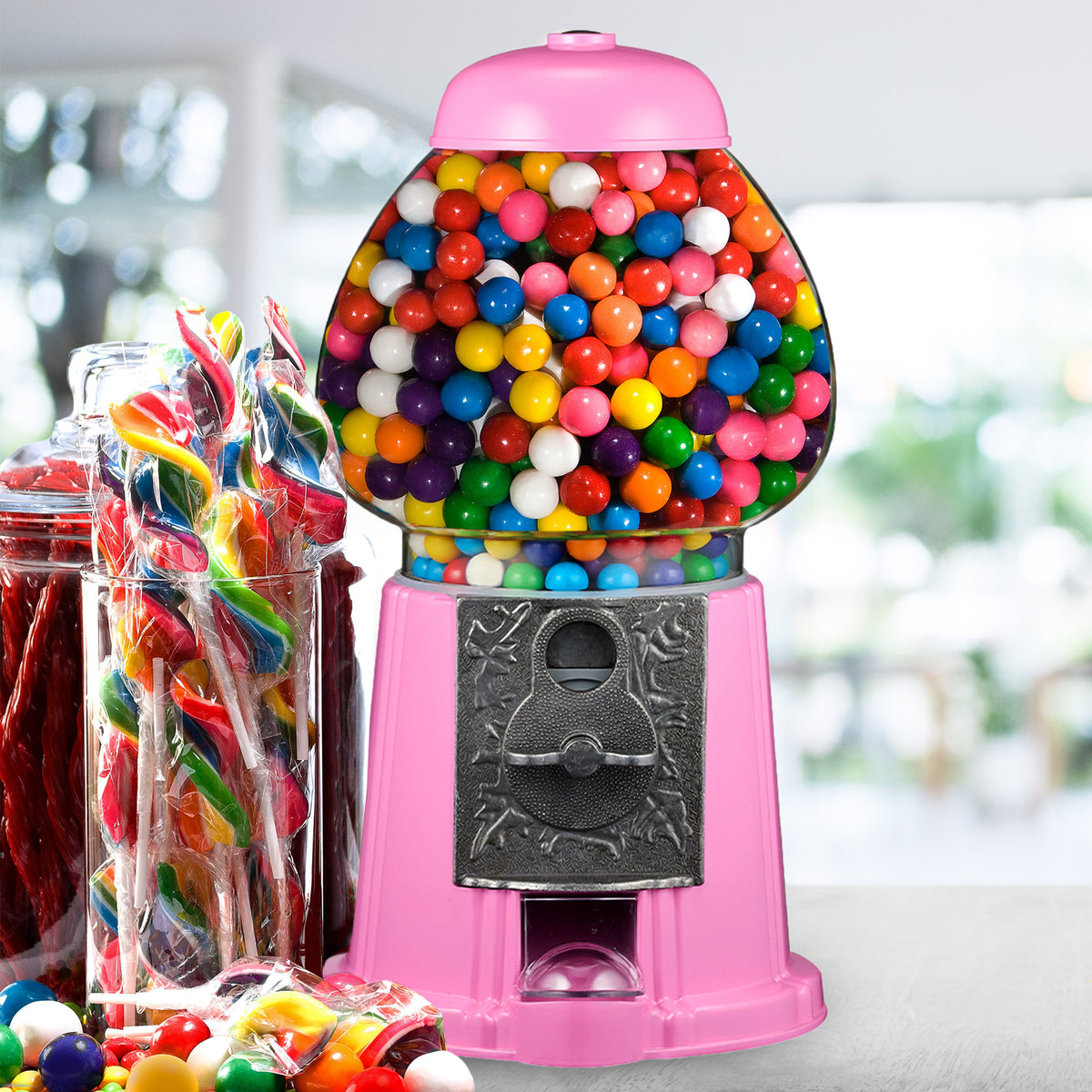 Great Northern Popcorn 15in Gumball Machine, Pink