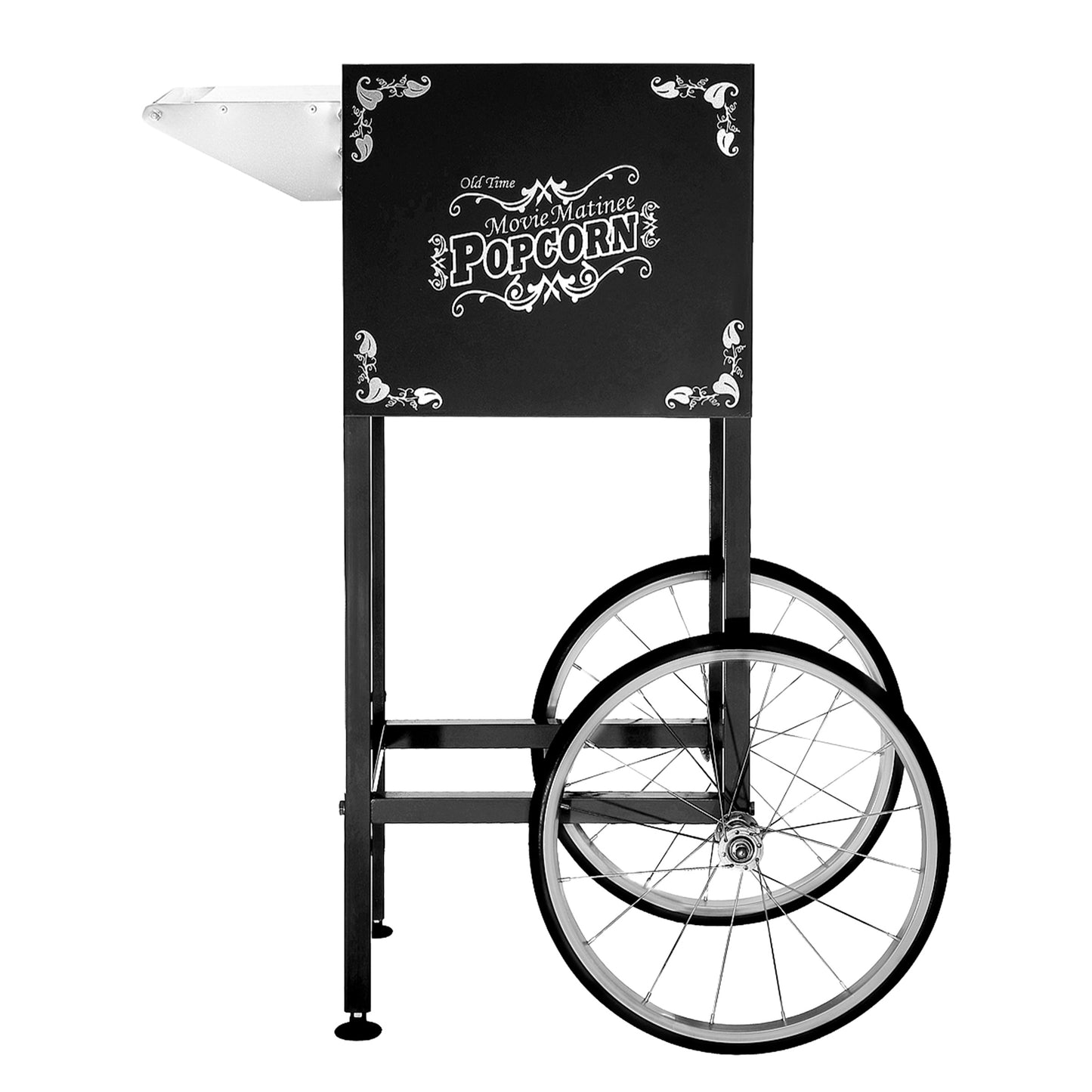Great Northern Popcorn Matinee Rolling Cart, Black