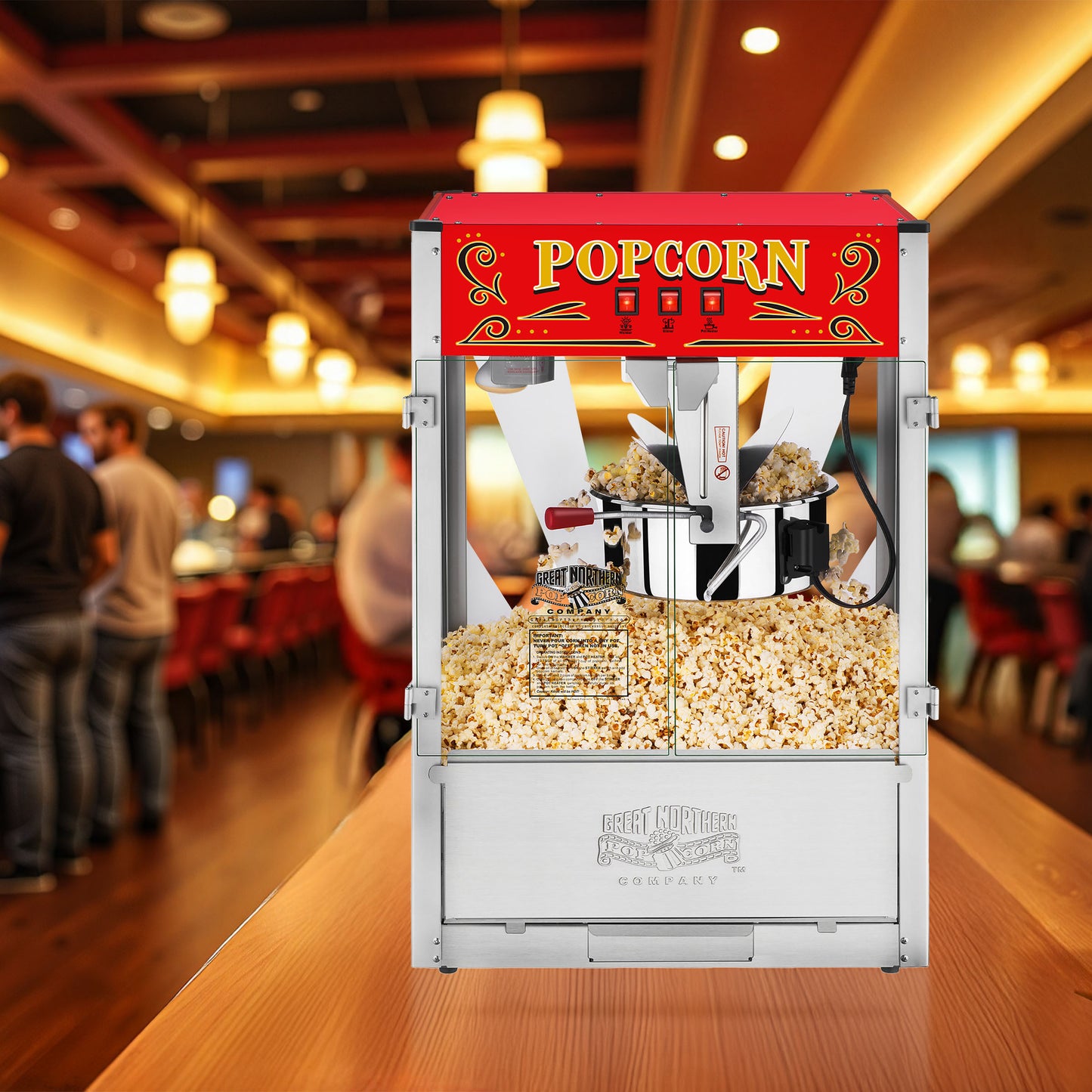 Great Northern Popcorn 16oz Countertop Popper, Red