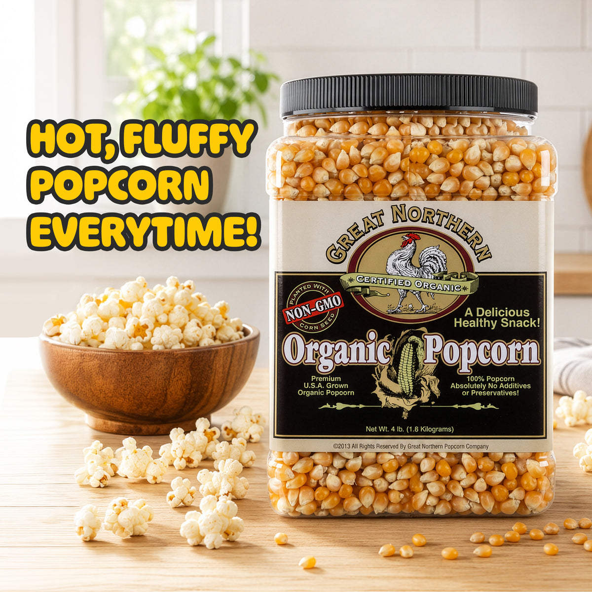 Great Northern Popcorn 4lb Jug of Popcorn Kernels
