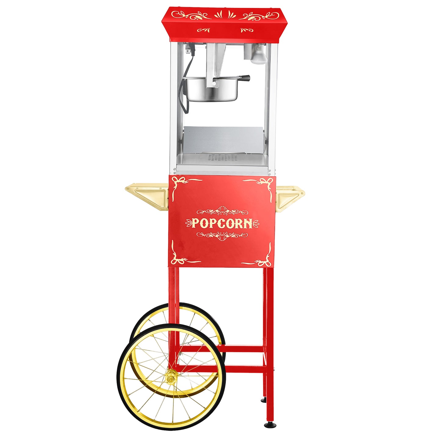 Great Northern Popcorn 8oz Popper with Cart, Red