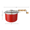Great Northern Popcorn 6.5QT Stove Popper, Red