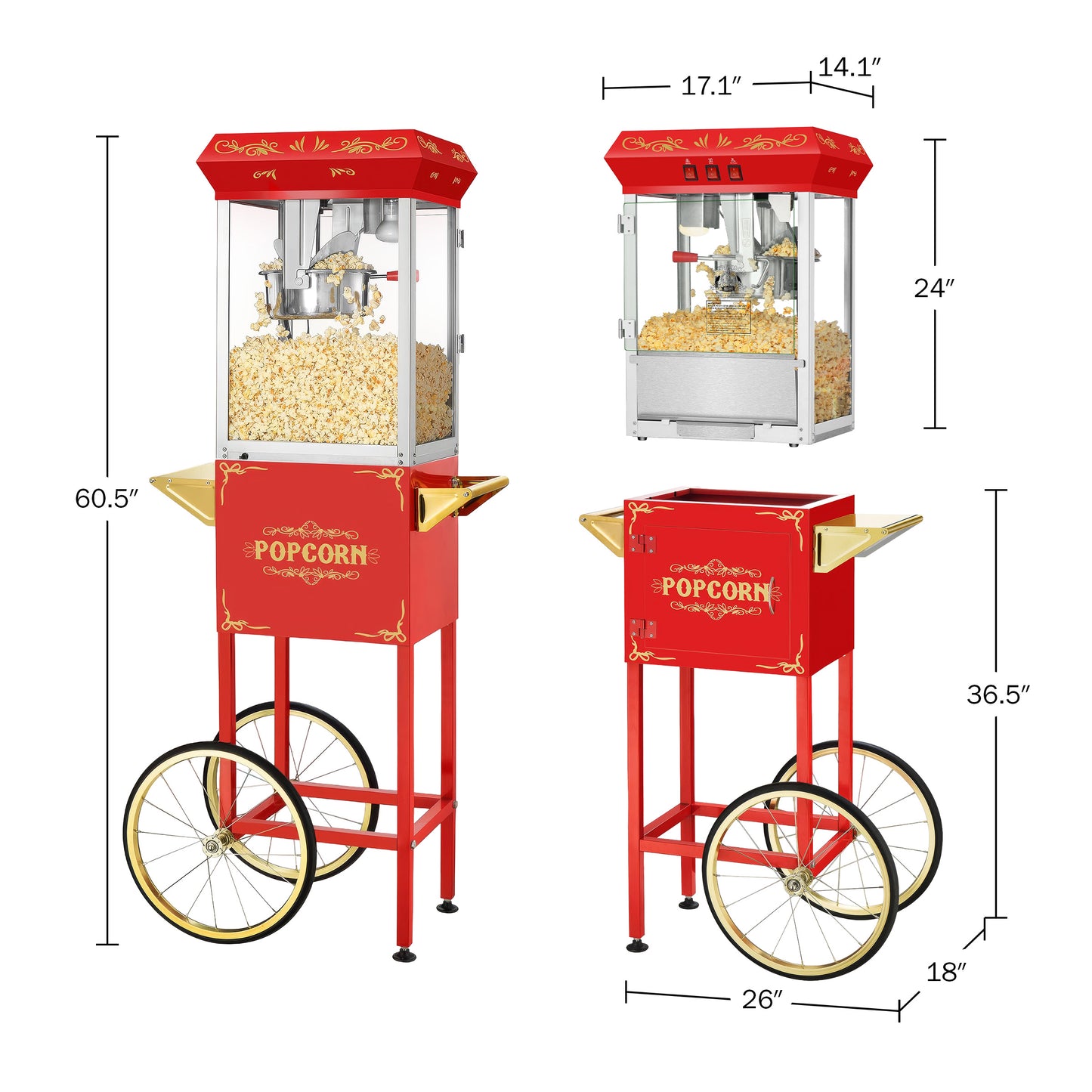 Great Northern Popcorn Movie Night Popcorn Cart