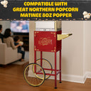 Great Northern Popcorn Matinee Rolling Cart, Red