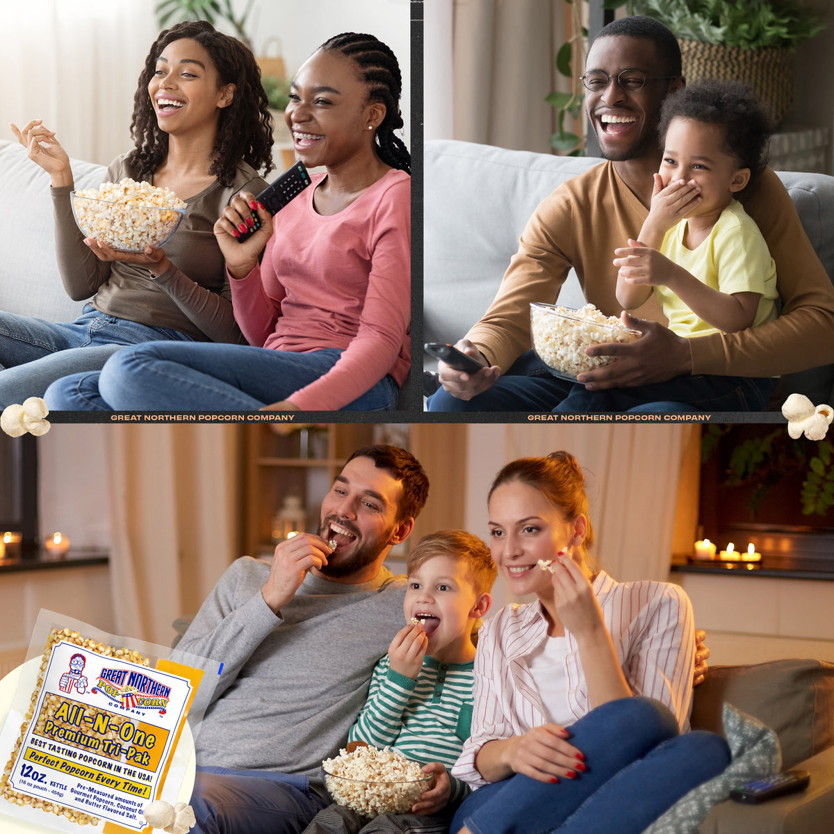 Great Northern Popcorn 12oz Size, 24 Kernel Pack Case