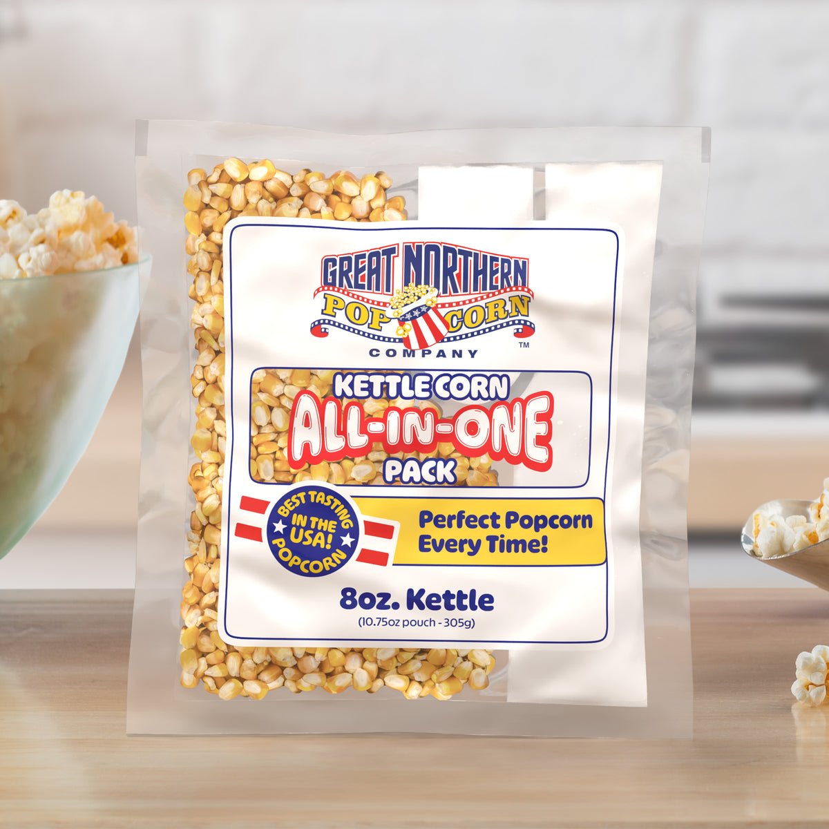Great Northern Kettle Corn 8oz Size, 5 Kernel Pack Case