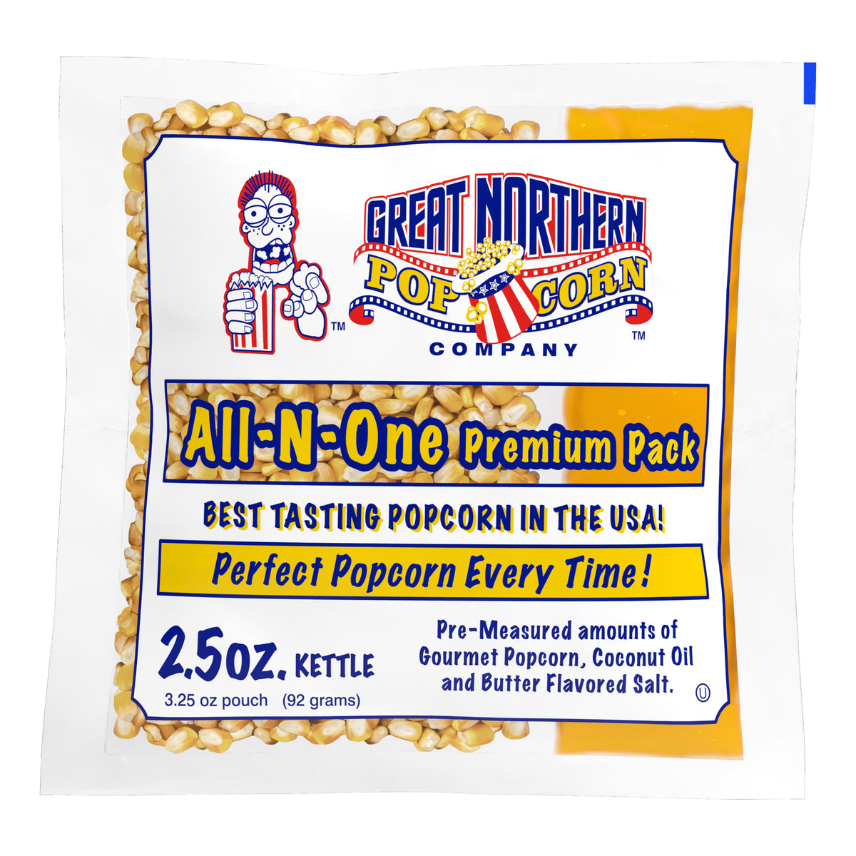 Great Northern Popcorn 2.5oz Size, 80 Kernel Pack Case