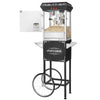 Great Northern Popcorn 8oz Popper with Cart, Black