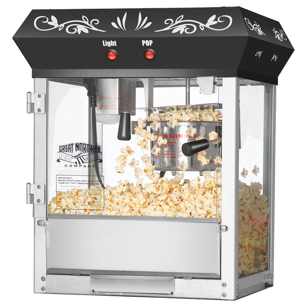 Great Northern Popcorn 6oz Popcorn Machine, Black