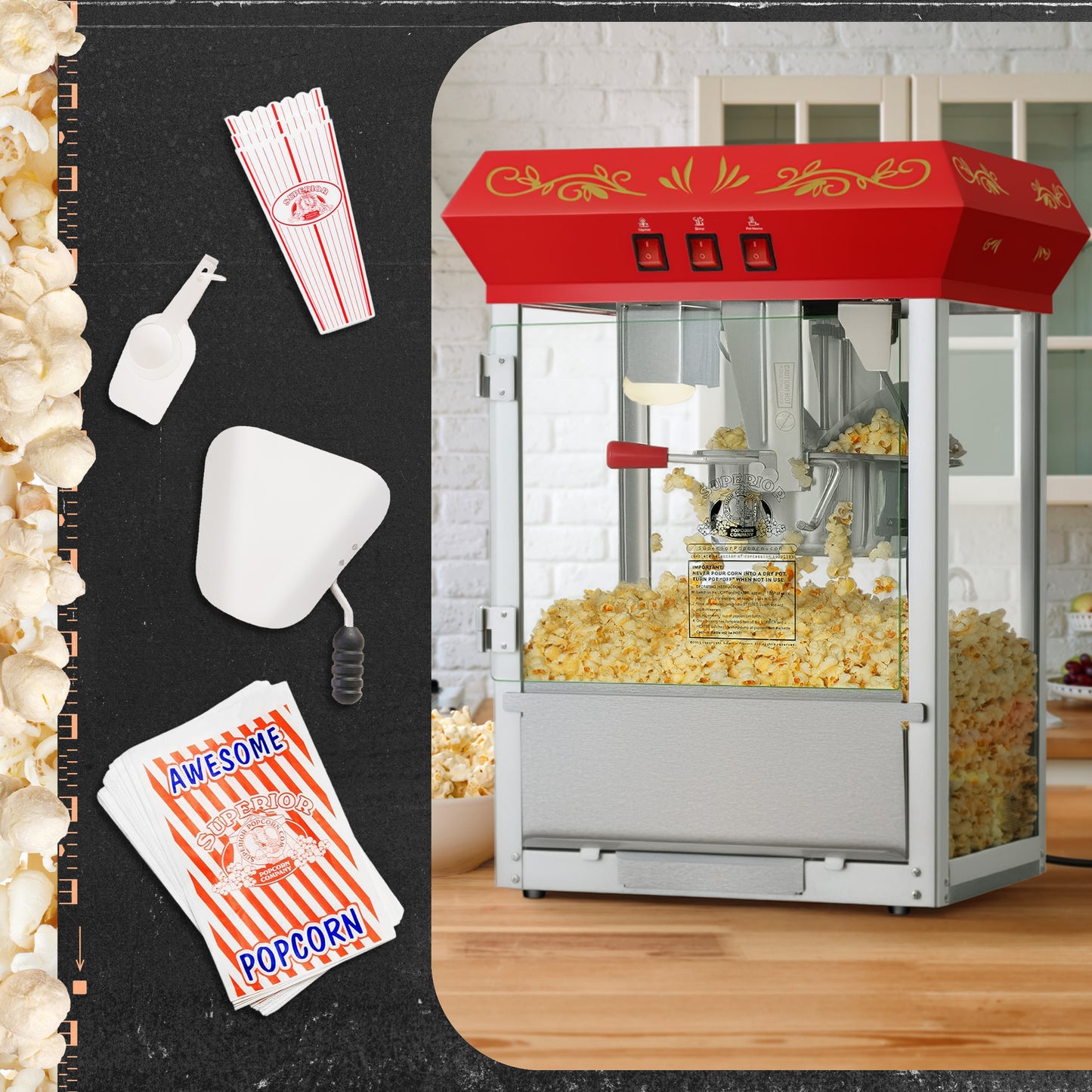 Great Northern Popcorn Movie Night Popcorn Cart