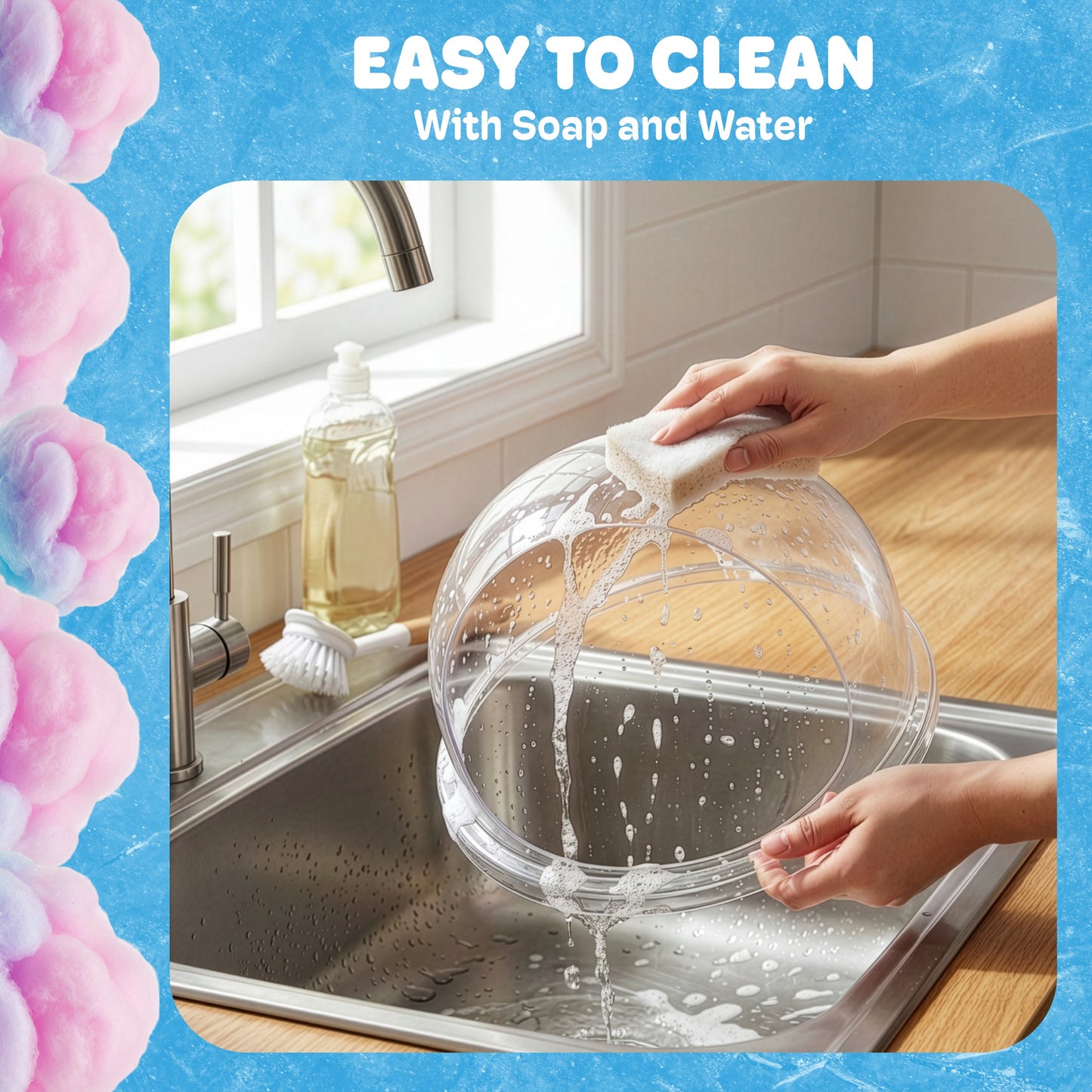 Great Northern Popcorn 21in Cotton Candy Dome