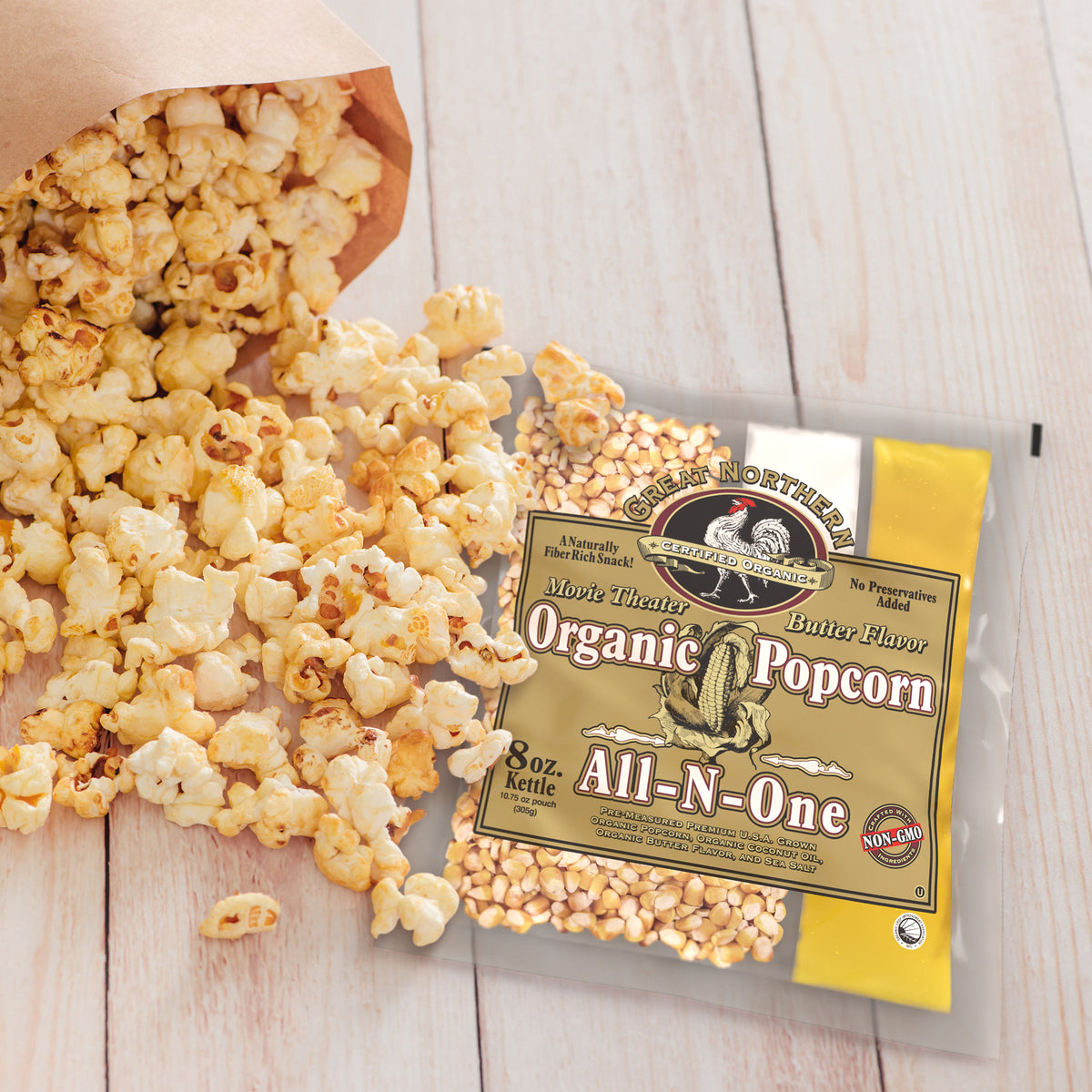 Great Northern Popcorn 8oz Size, 18 Kernel Pack Case