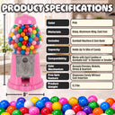 Great Northern Popcorn 15in Gumball Machine, Pink