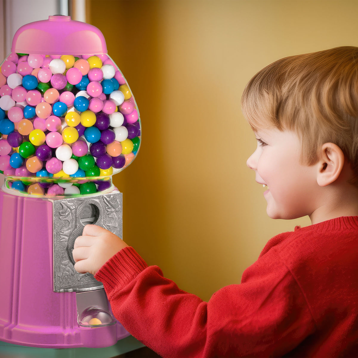 Great Northern Popcorn 15in Gumball Machine, Pink