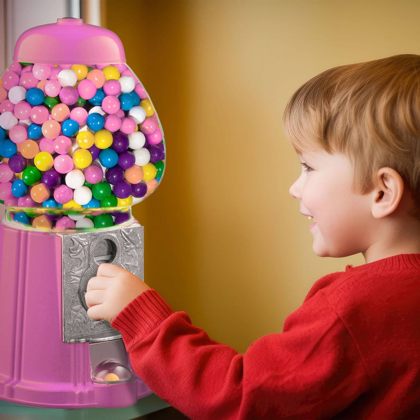 Great Northern Popcorn 15in Gumball Machine, Pink