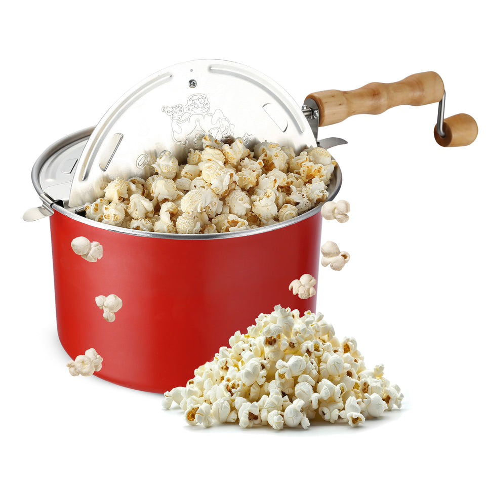 Great Northern Popcorn 6.5QT Stove Popper, Red