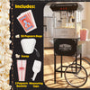 Great Northern Popcorn 8oz Popper with Cart, Black