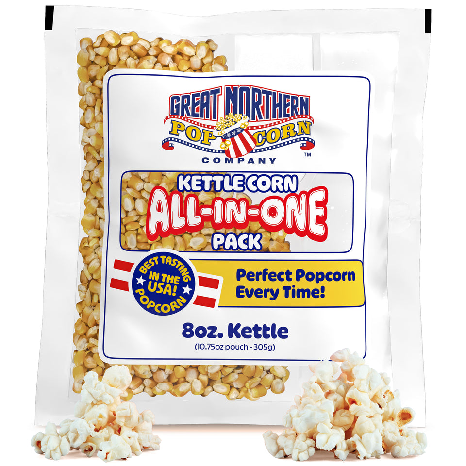 Great Northern Kettle Corn 8oz Size, 5 Kernel Pack Case