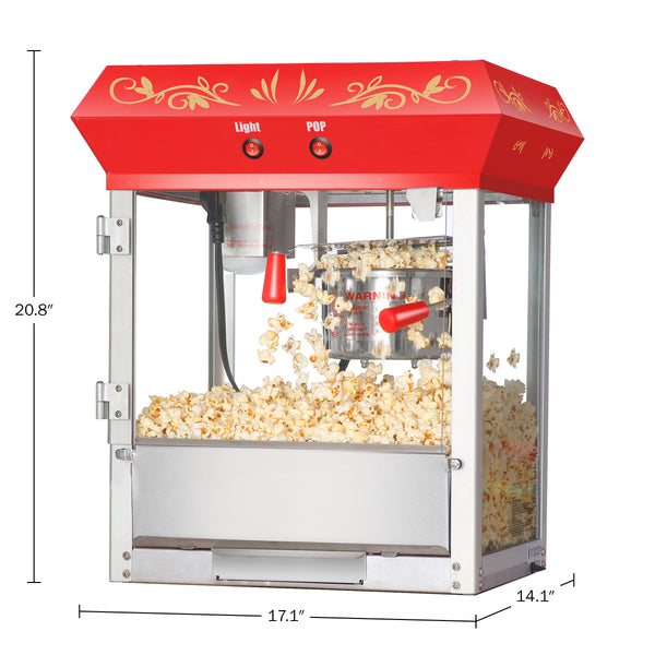 Great Northern Popcorn 4oz Countertop Popper, Red