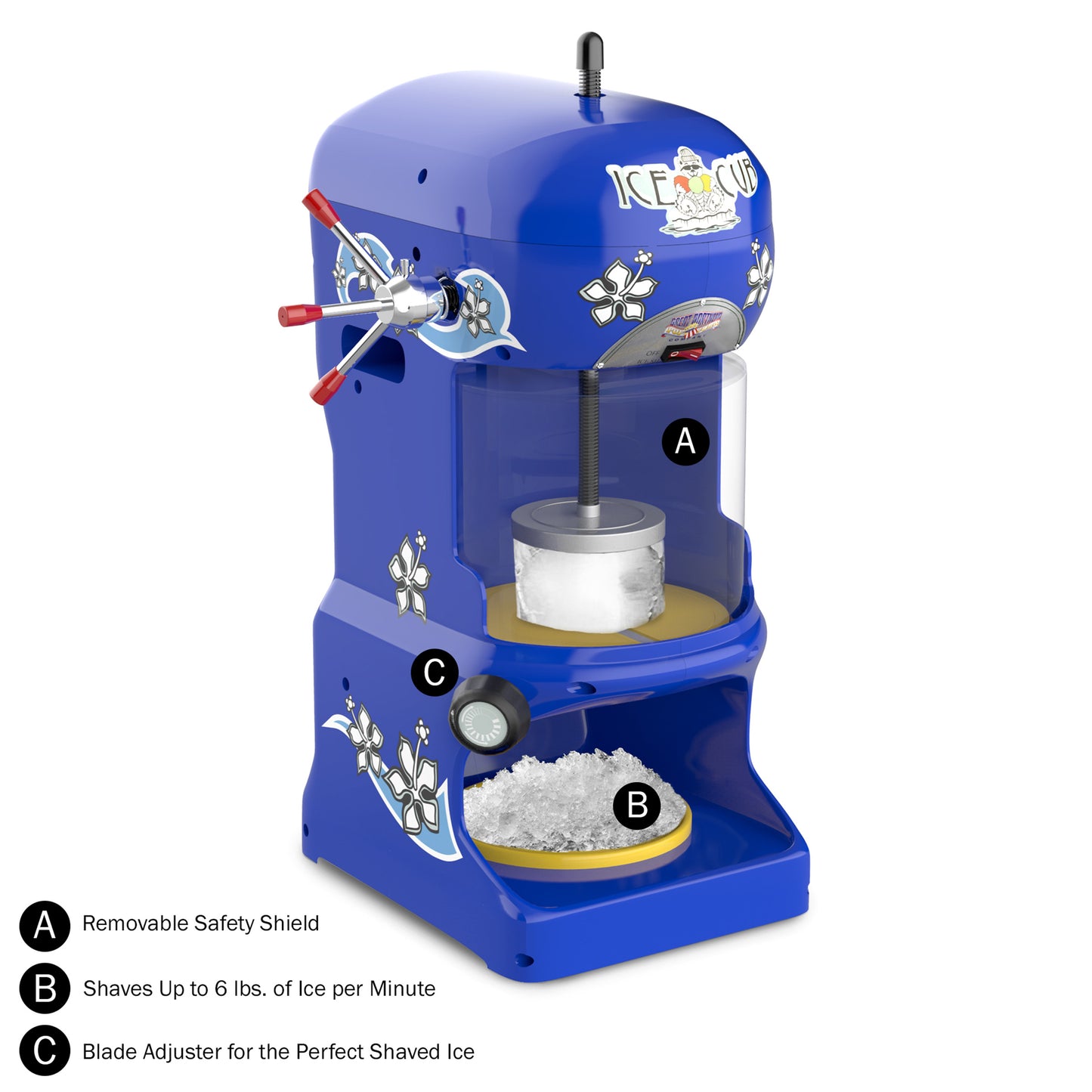 Great Northern Popcorn Ice Cub Shaved Ice Maker