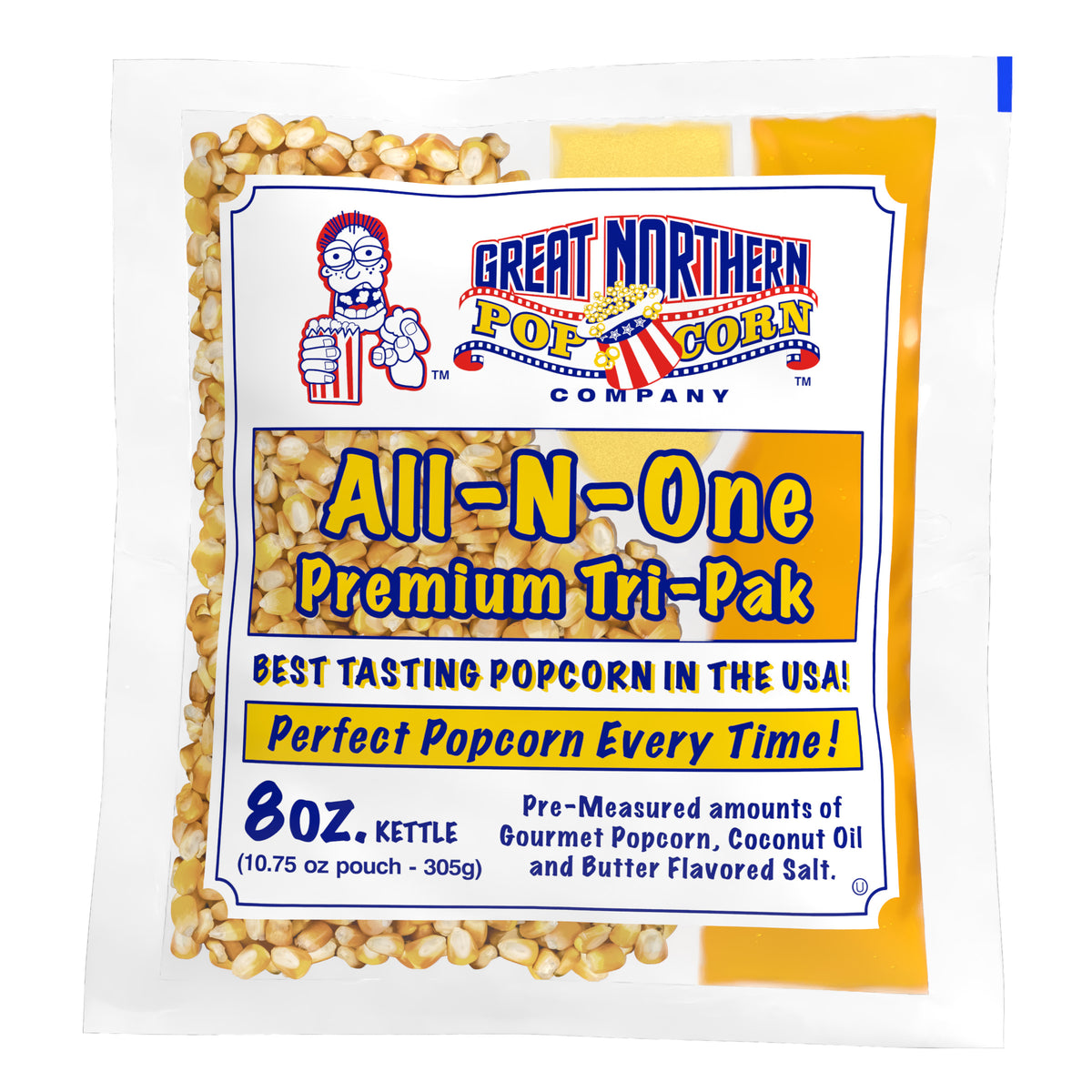 Great Northern Popcorn 8oz Size, 5 Kernel Pack Case
