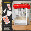 Great Northern Popcorn 8oz Popper with Cart, Red