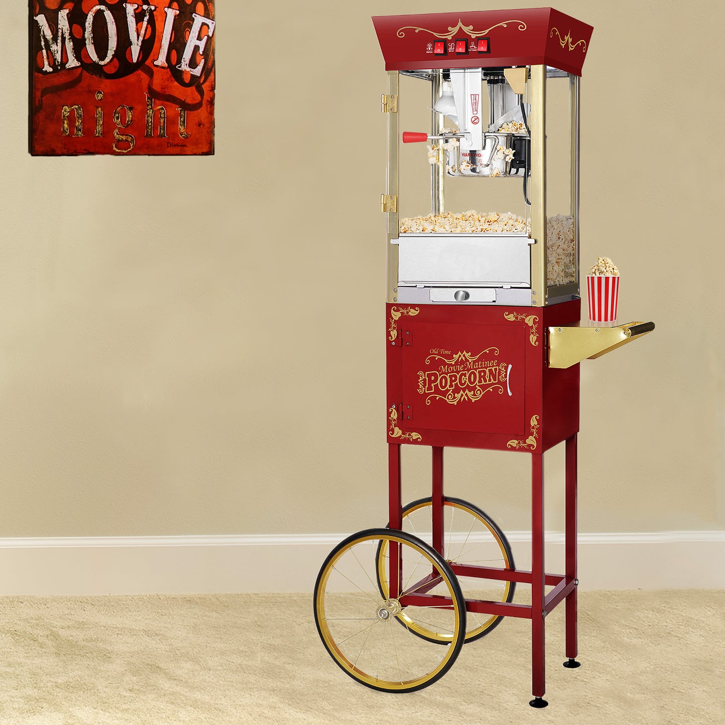 Great Northern Popcorn Machine, Cart and Popcorn