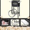 Great Northern Popcorn 8oz Popper with Cart, Black