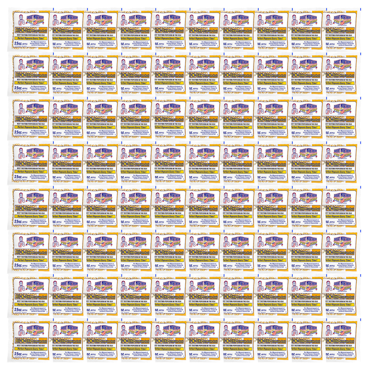 Great Northern Popcorn 2.5oz Size, 80 Kernel Pack Case