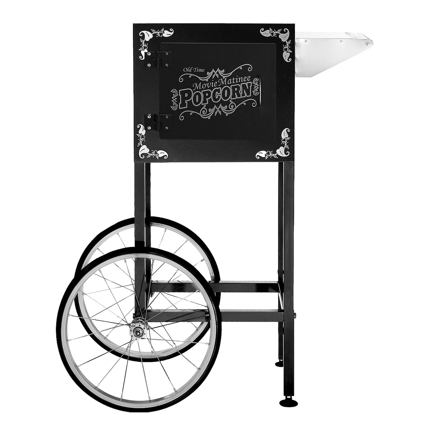 Great Northern Popcorn Matinee Rolling Cart, Black