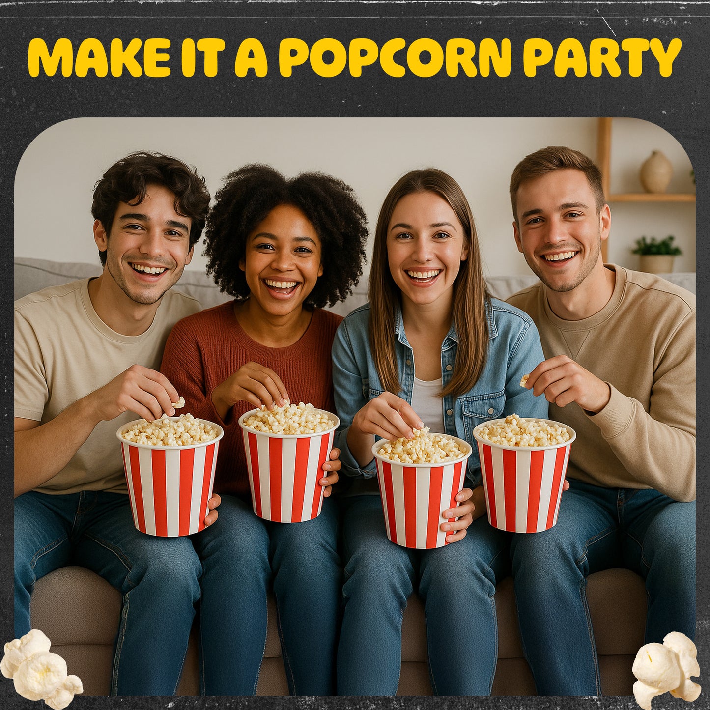 Great Northern Popcorn Matinee Rolling Cart, Black