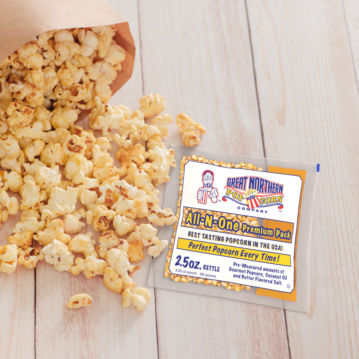 Great Northern Popcorn 2.5oz Size, 80 Kernel Pack Case