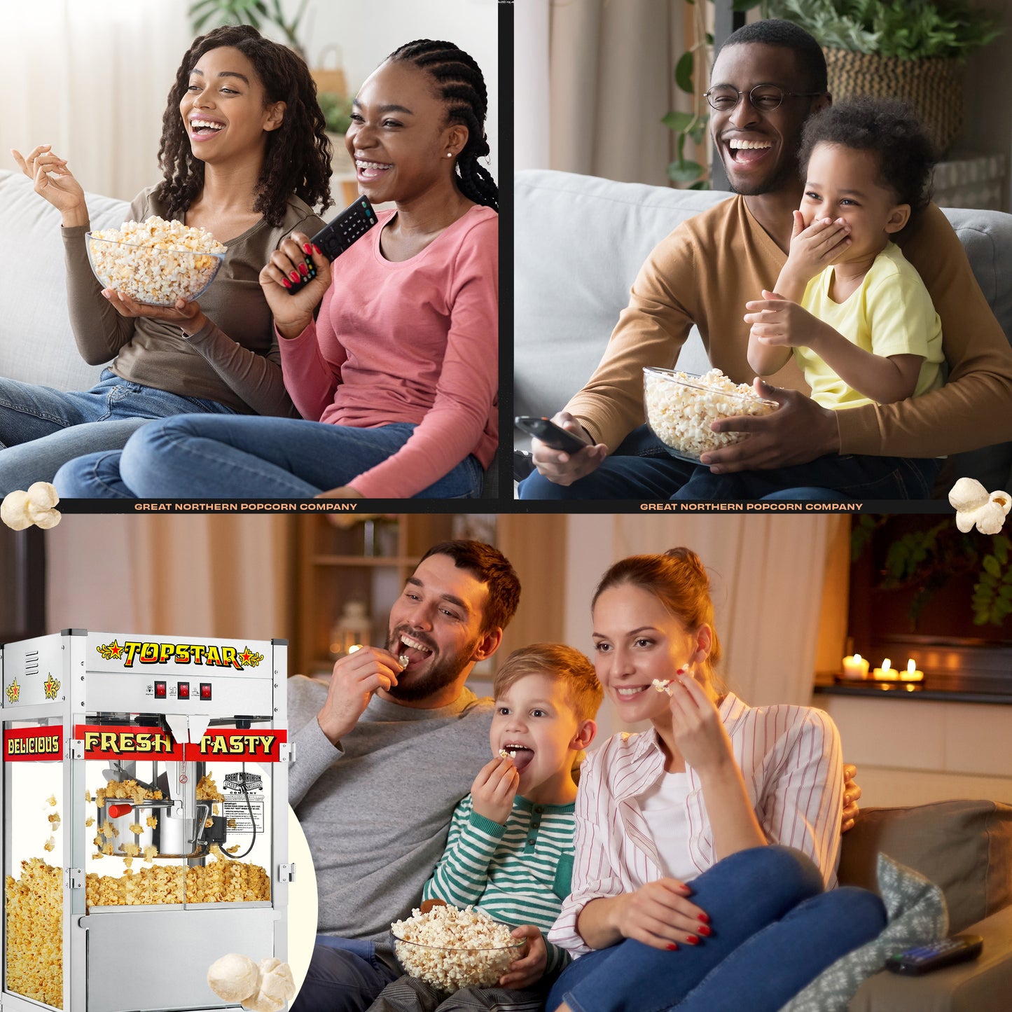 Great Northern Popcorn 12oz Popcorn Machine, Red