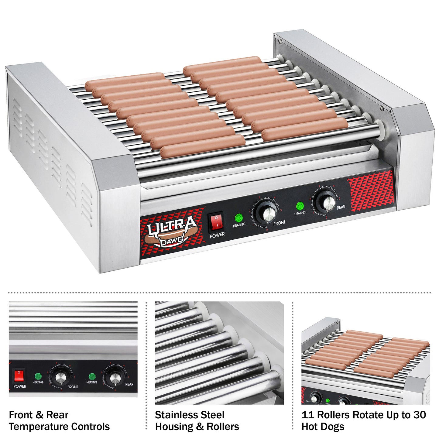 Great Northern Popcorn 11 Roller Hot Dog Machine