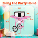 Cotton Candy Machine with Cart, Pink