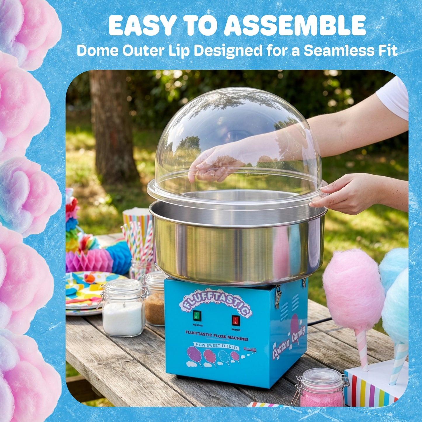 Great Northern Popcorn 21in Cotton Candy Dome