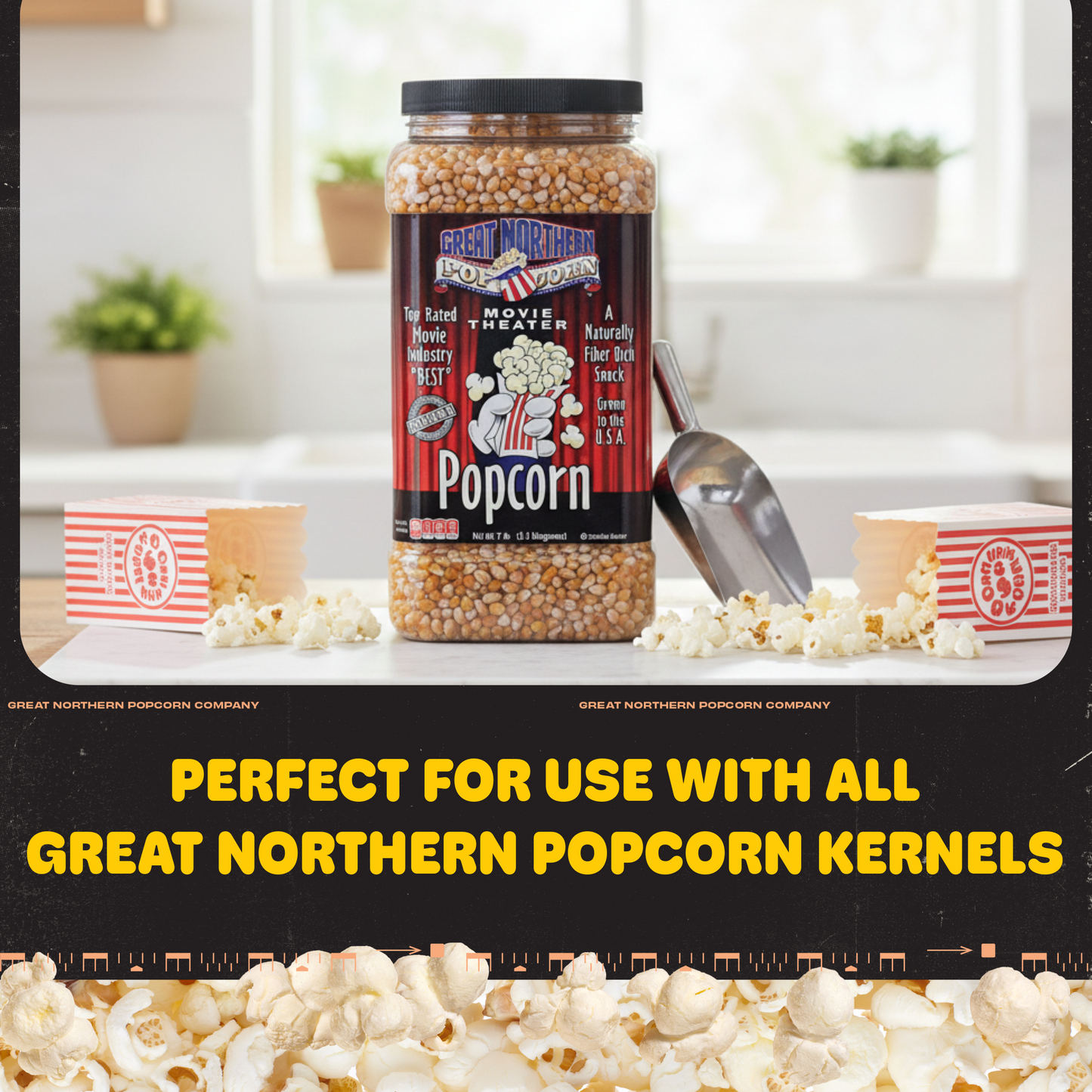 Great Northern Popcorn Campfire Popper, Black