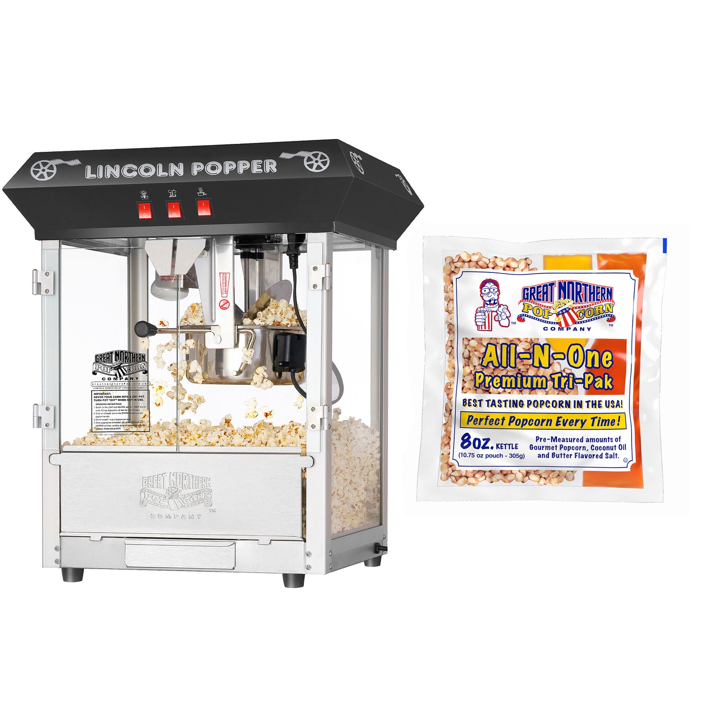 Great Northern Popcorn 8oz Machine and Popcorn
