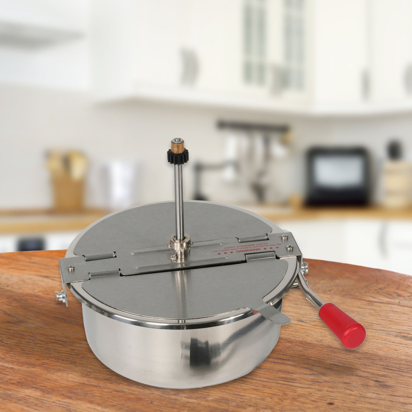 8-Ounce Replacement Kettle for Popcorn Machine - 750W Kettle Popper with Lid, Stirrer, Gear Shaft, and 3-Prong Plug by Great Northern Popcorn