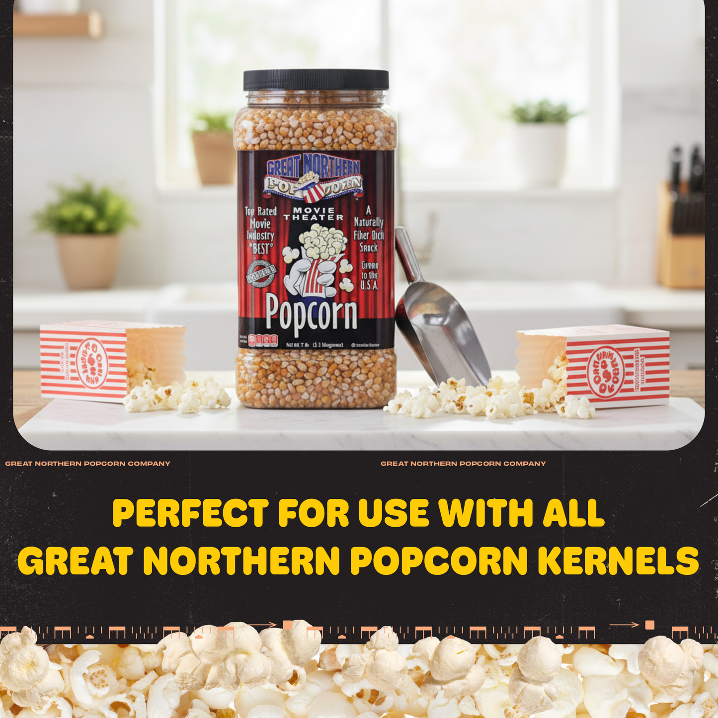 Great Northern Popcorn Campfire Popper, Black