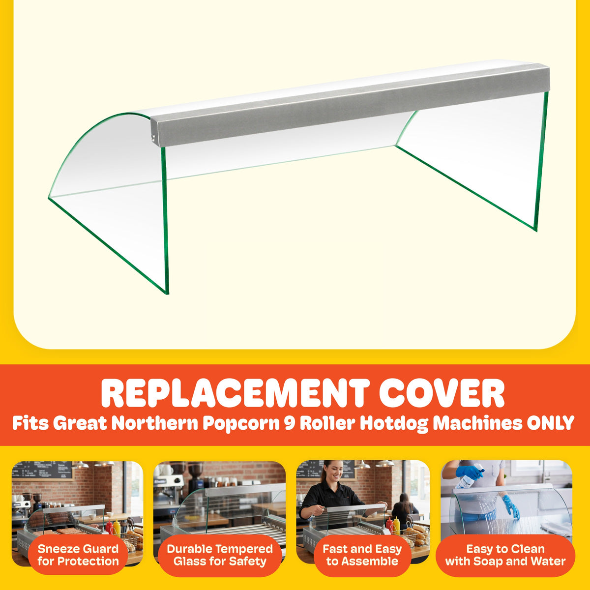 Great Northern Popcorn 9-Roller Grill Cover