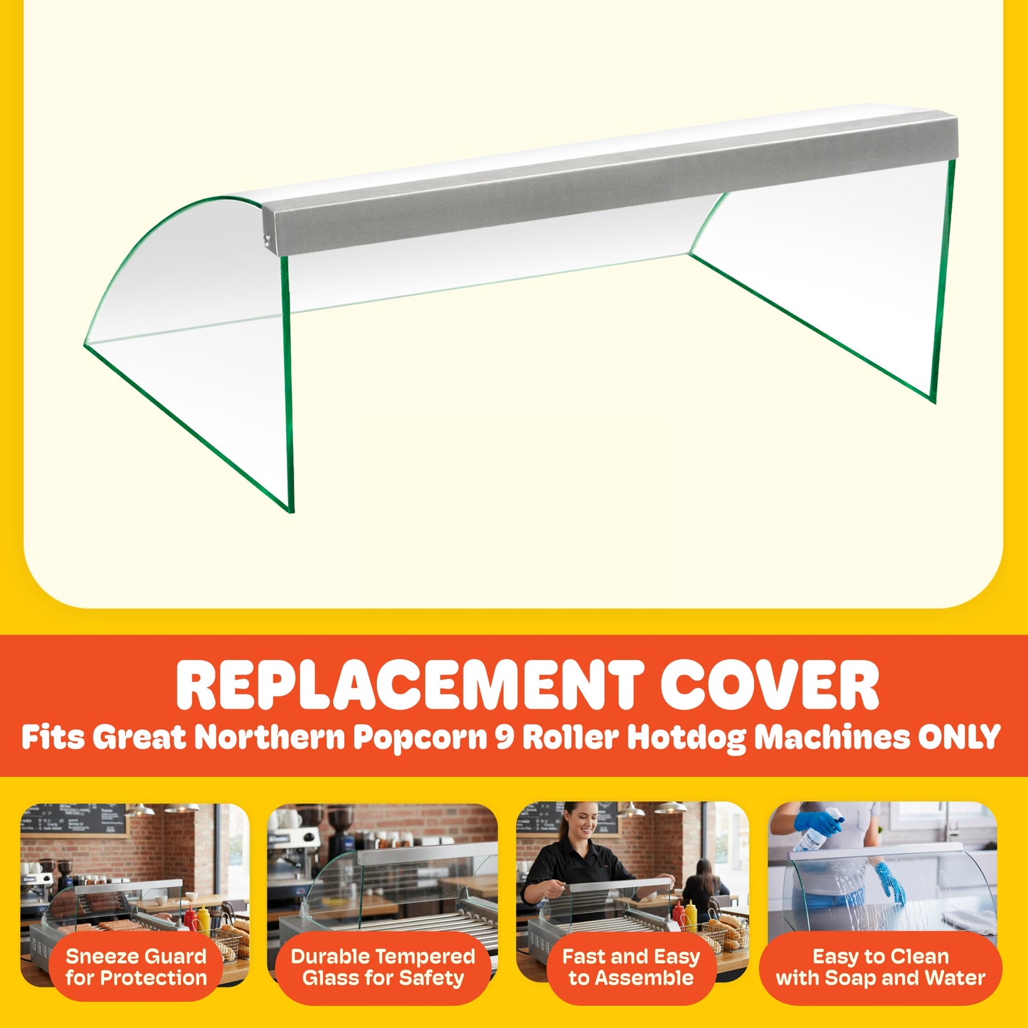 Great Northern Popcorn 9-Roller Grill Cover