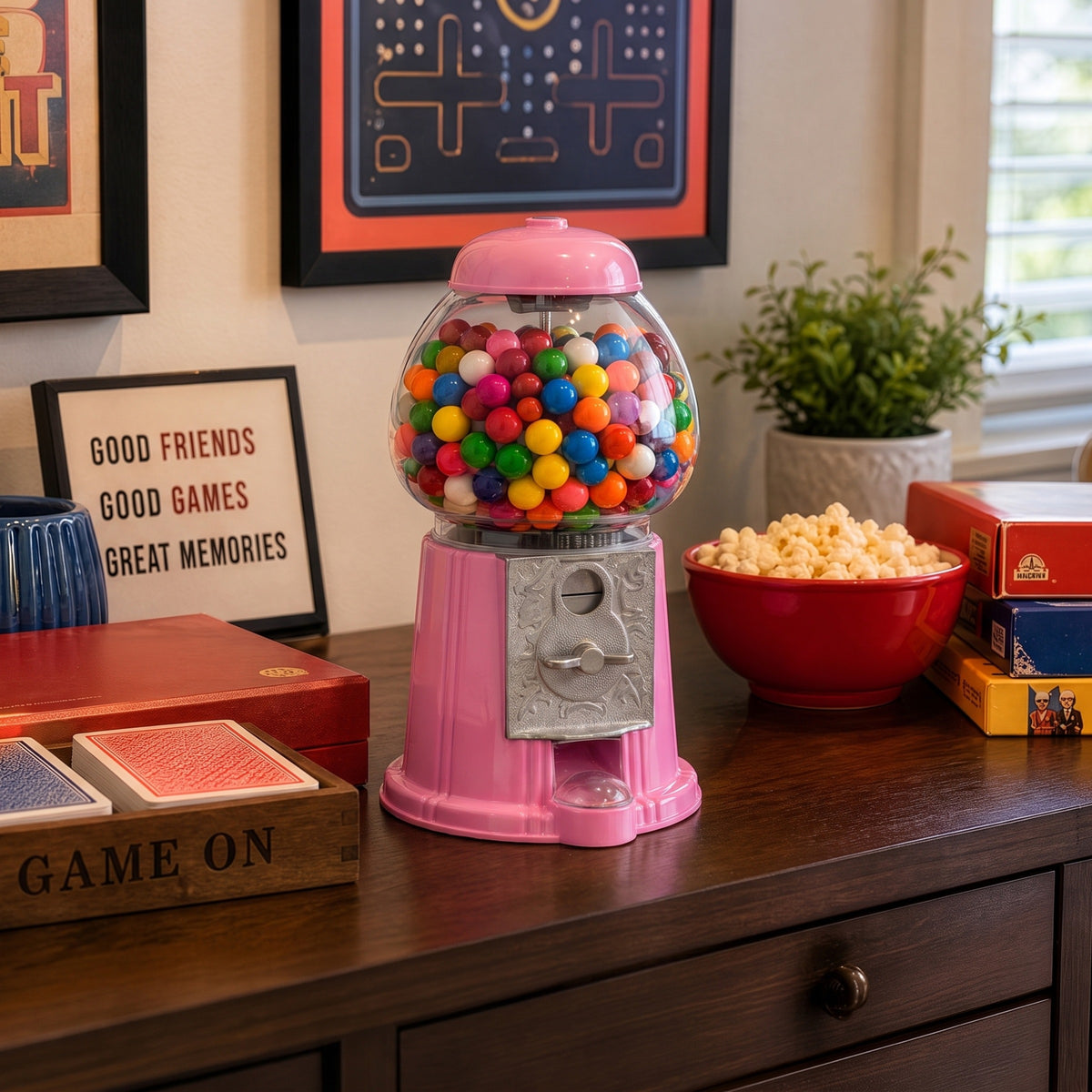 Great Northern Popcorn 15in Gumball Machine, Pink