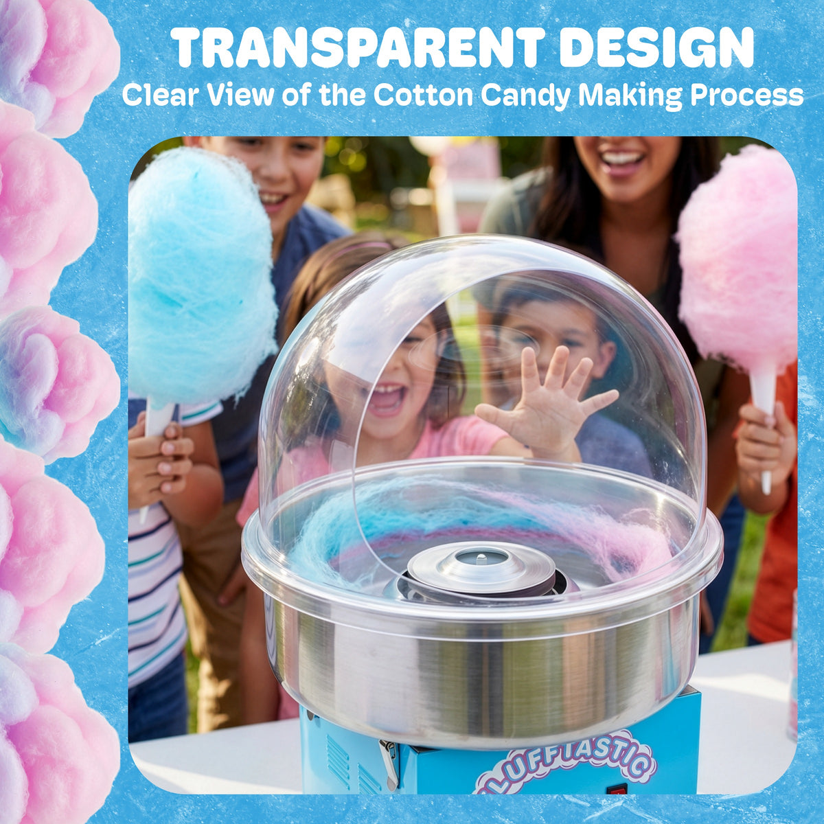 Great Northern Popcorn 21in Cotton Candy Dome