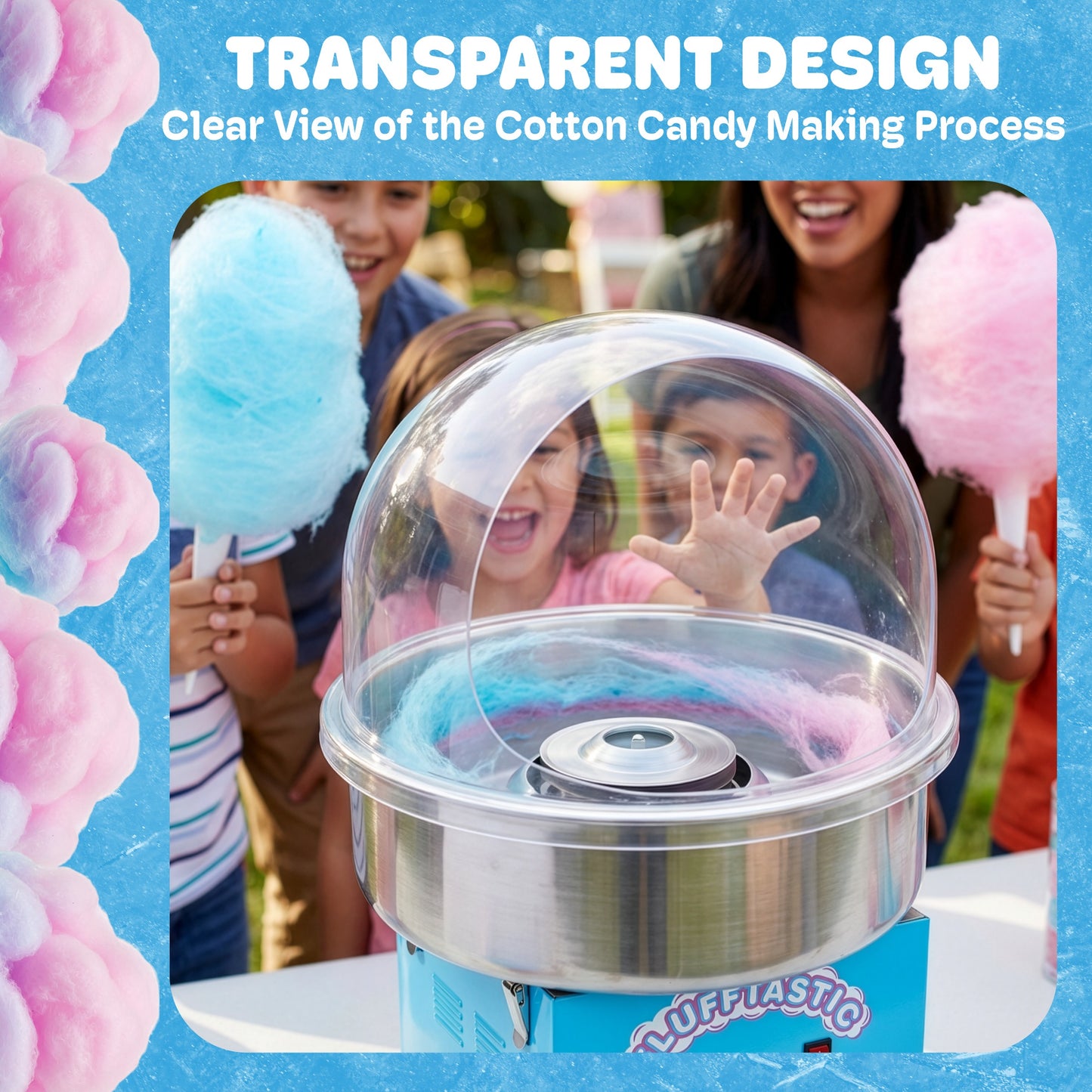 Great Northern Popcorn 21in Cotton Candy Dome