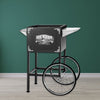 Great Northern Popcorn 8oz Rolling Cart, Black