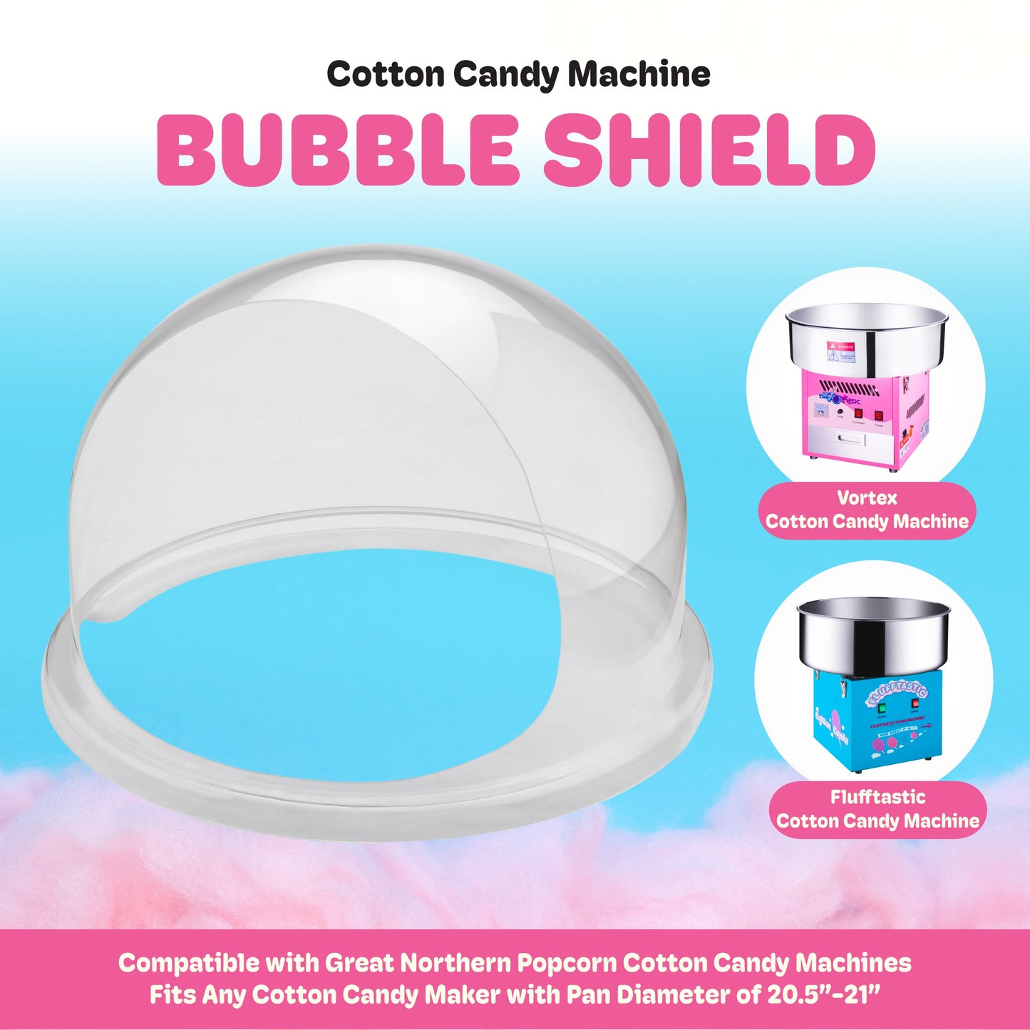 Great Northern Popcorn 21in Cotton Candy Dome